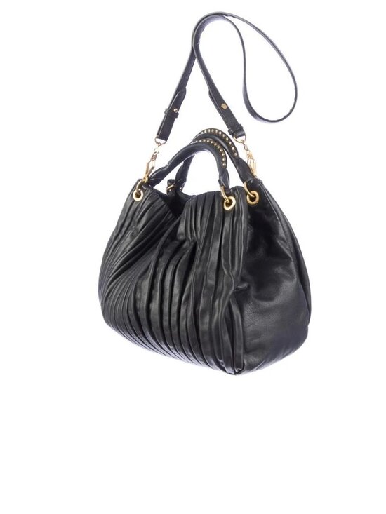 Miu Miu Handbags - B-3. Miu Miu Bosco Plisse Bag